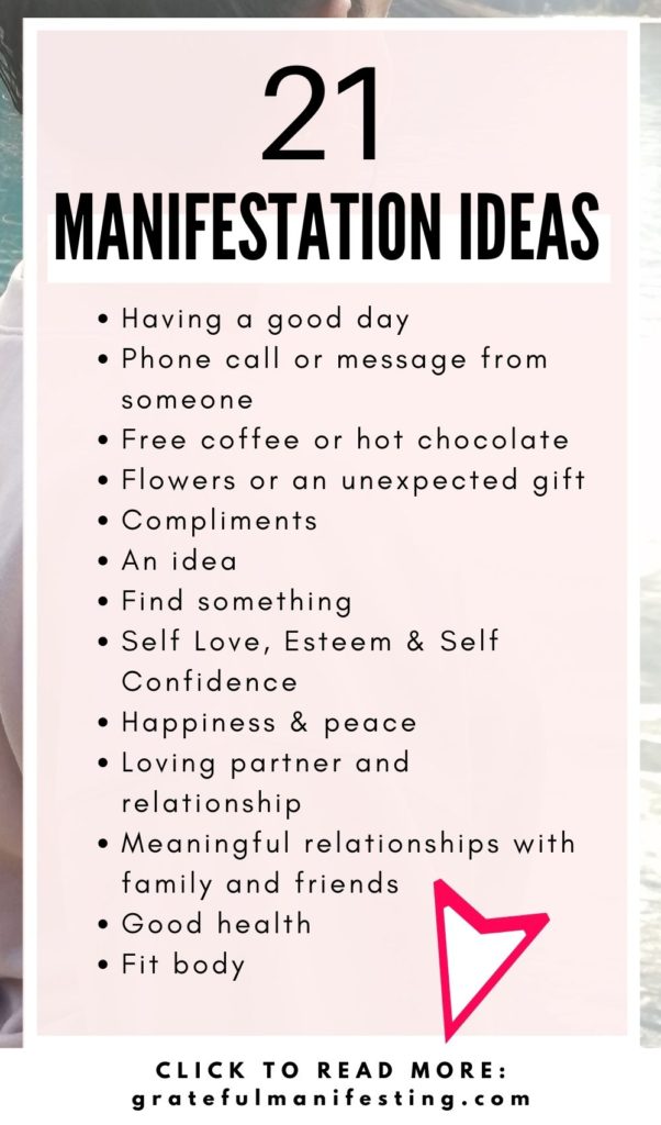 things to manifest