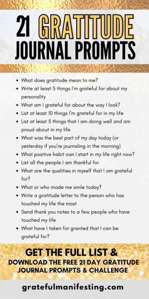 21 Gratitude Journal Prompts That Will Change Your Life