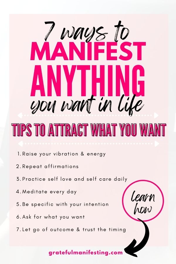 how to manifest something - attract anything you want with ease - raise your vibrations 