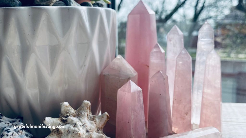 rose quartz affirmations - attract self love and love into your life