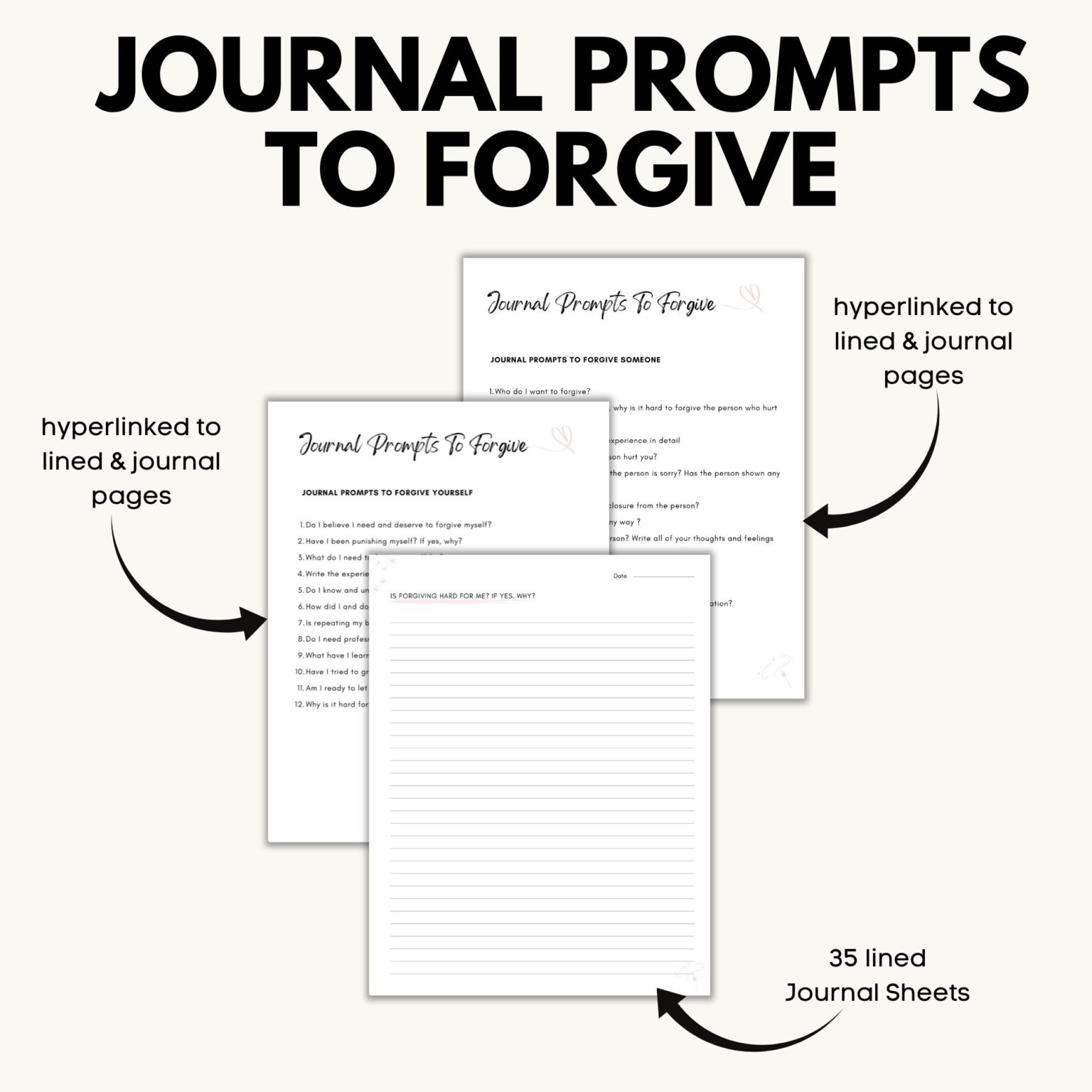 35 Journal Prompts To Forgive Yourself And Someone Else Quickly ...