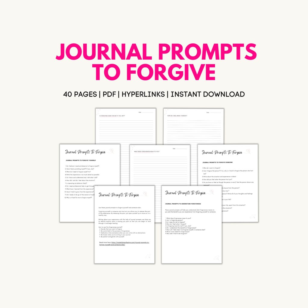 35 Journal Prompts To Forgive