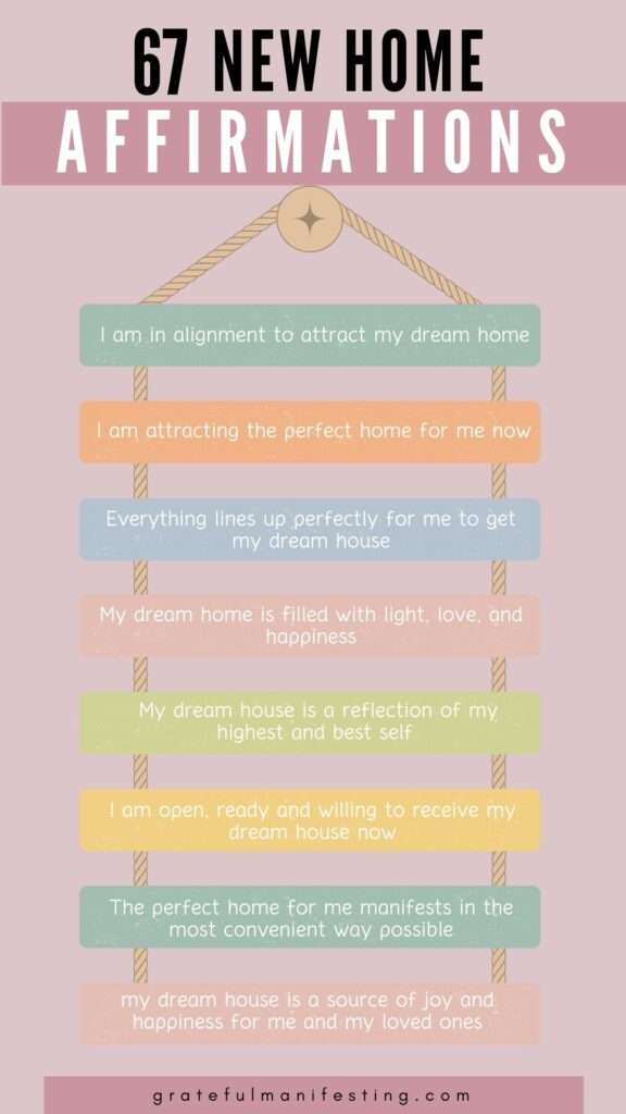 67 New Home Affirmations For Dream Home – Attract Your Dream House Easily - gratefulmanifesting.com