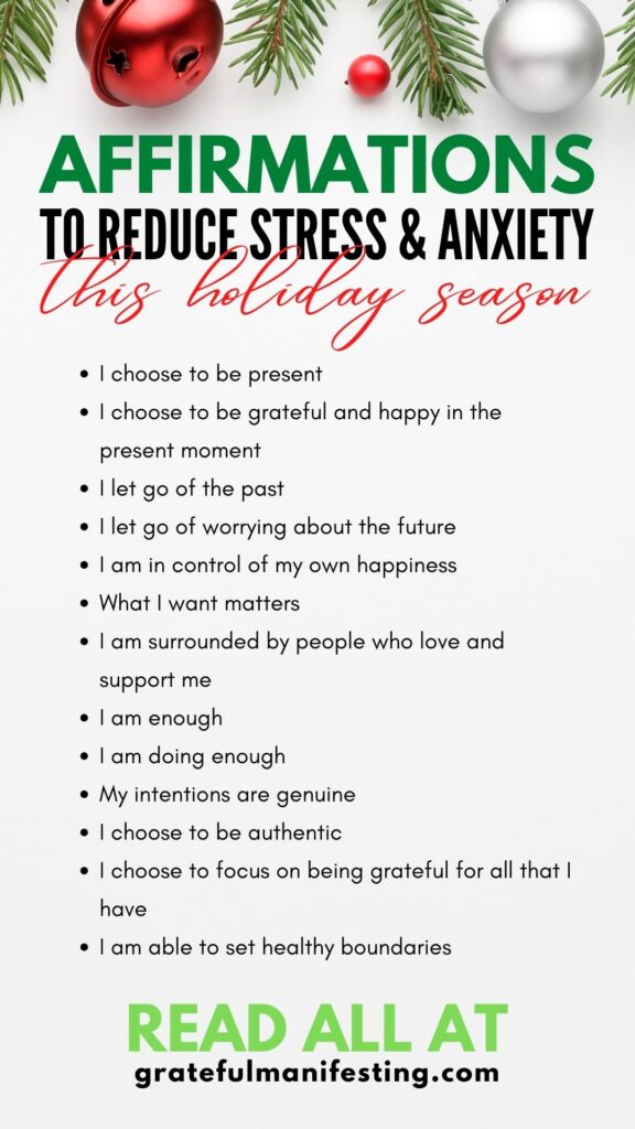 Best Christmas Affirmations To Make This Year Unforgettable - holiday affirmations - merry christmas affirmations - gratitude affirmations for christmas - grateful manifesting.com