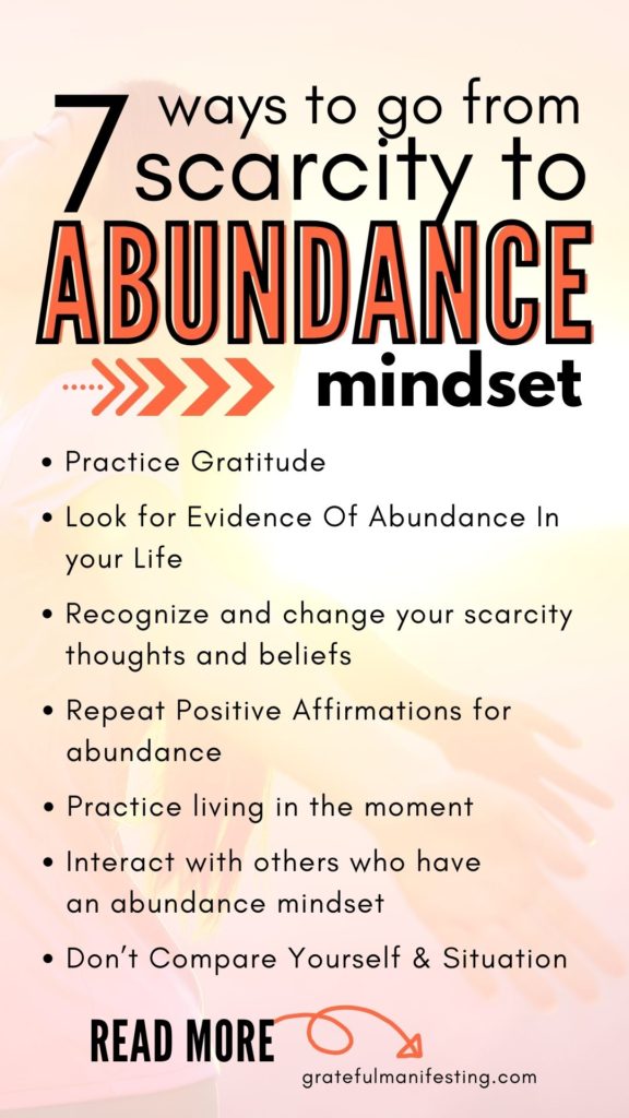 how to shift from scarcity mindset to abundance mindset