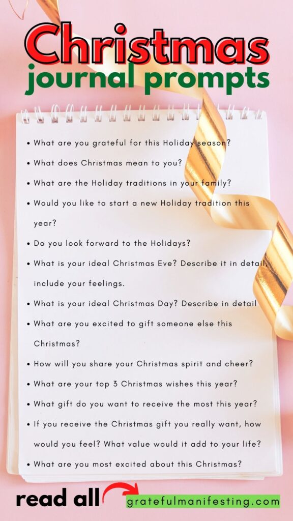 the best Christmas journal prompts
