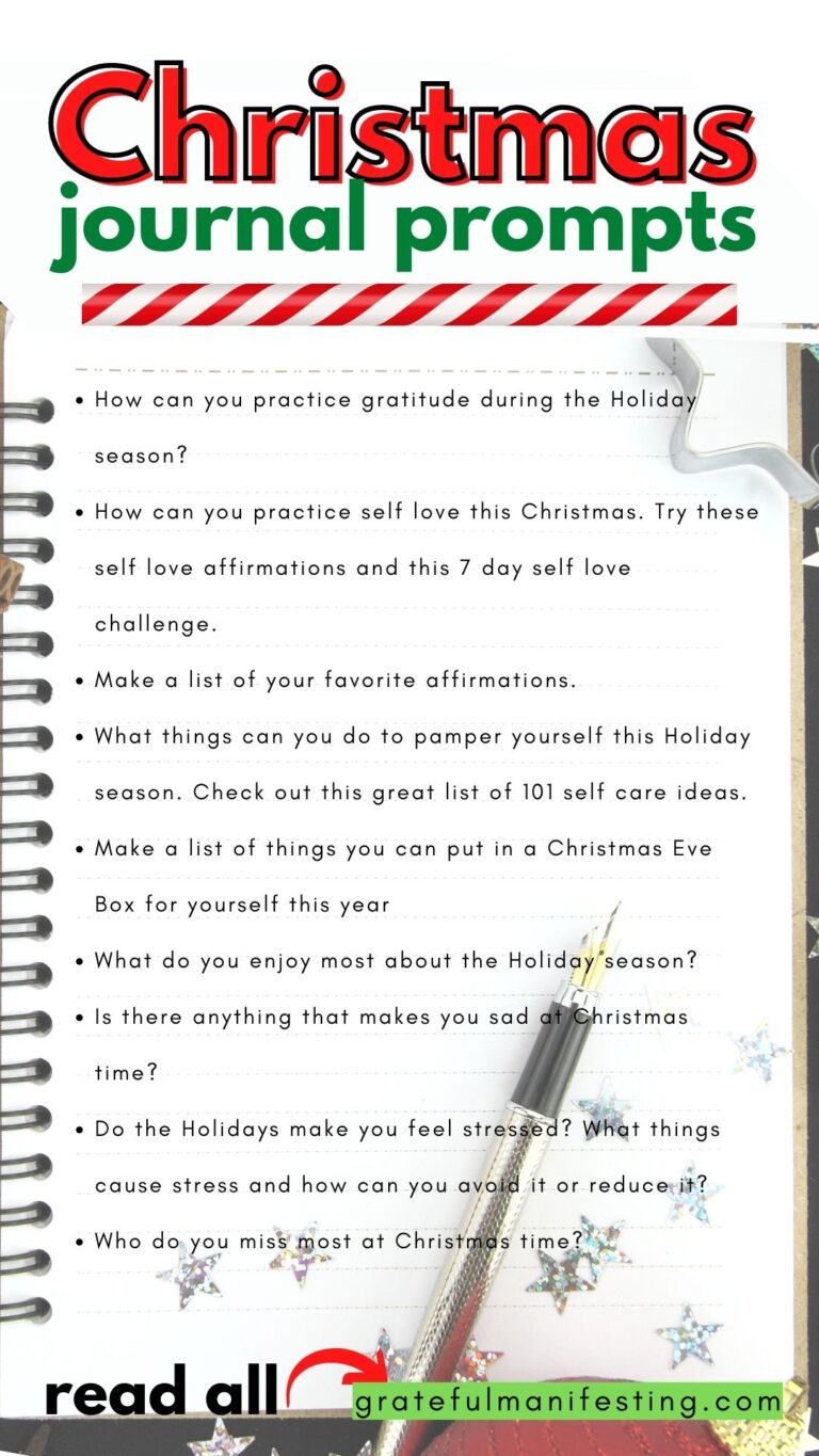 59 Christmas Journal Prompts: Gifts For Your Mind 2023